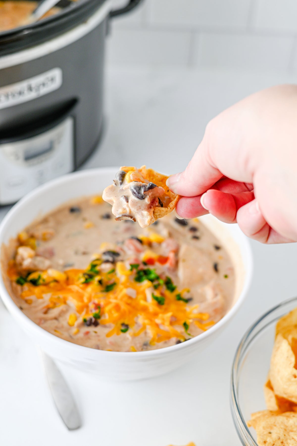 Crock Pot Cream Cheese Chicken Chili Set #5