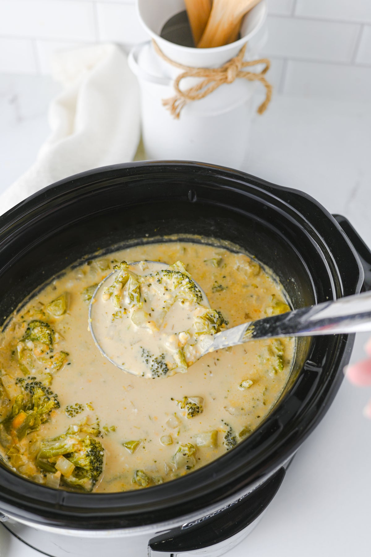 Crock Pot Broccoli Cheddar Soup Set #5