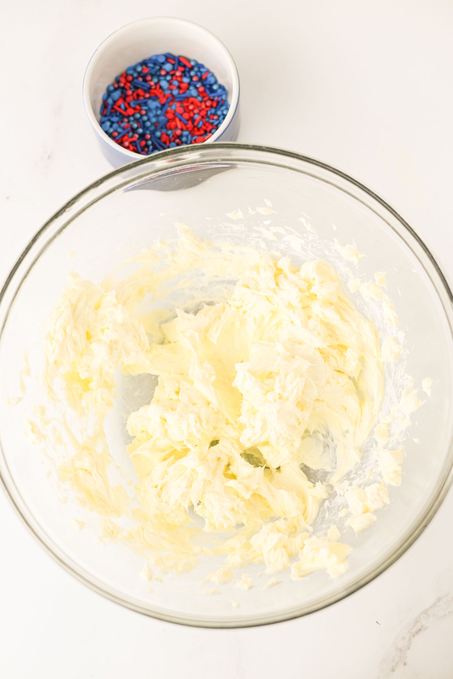 Red White and Blue Cheesecake Dip
