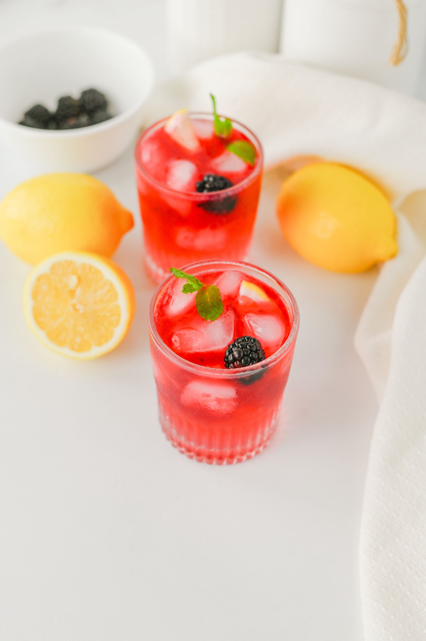 Blackberry Tequila Smash Set #1