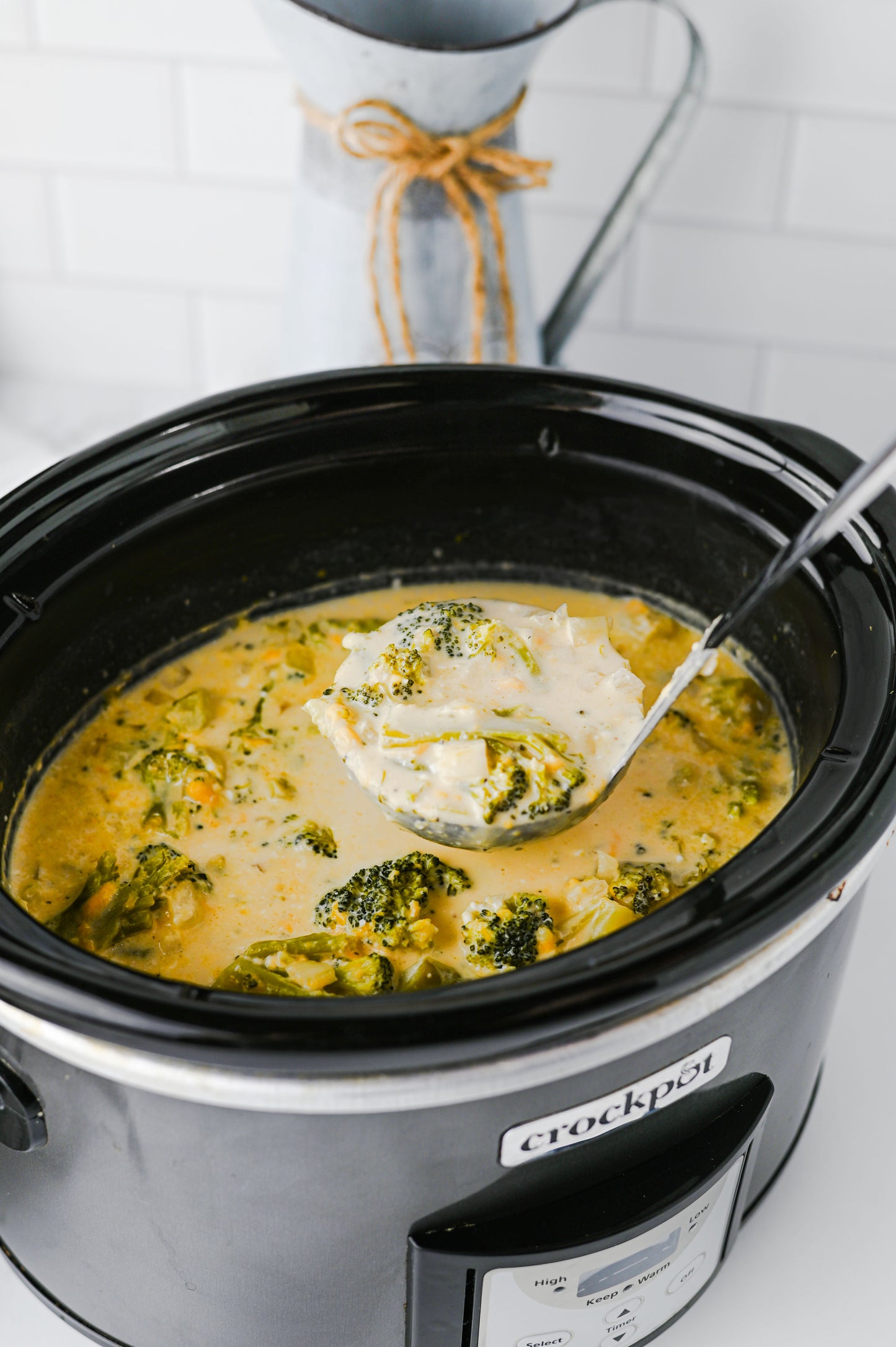 Crock Pot Broccoli Cheddar Soup Set #1