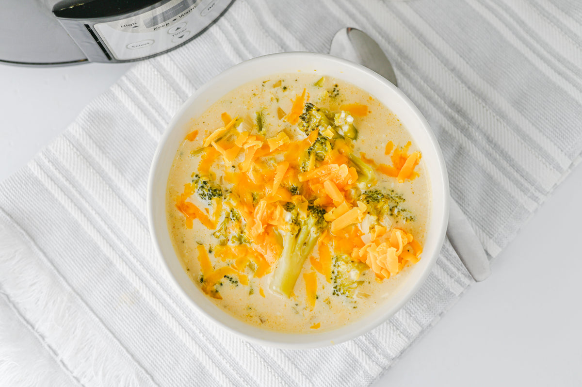 Crock Pot Broccoli Cheddar Soup Set #1