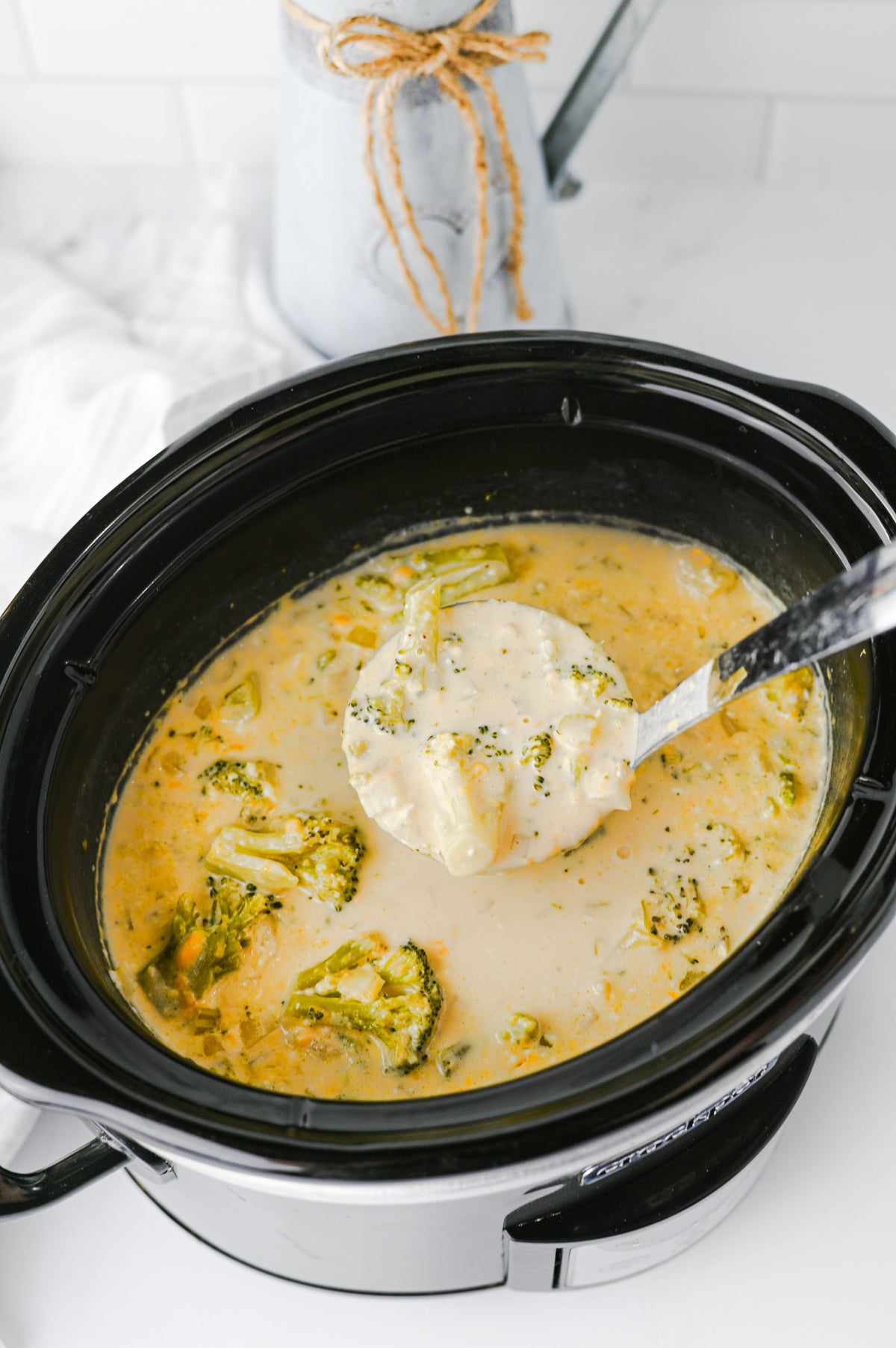 Crock Pot Broccoli Cheddar Soup Set #1