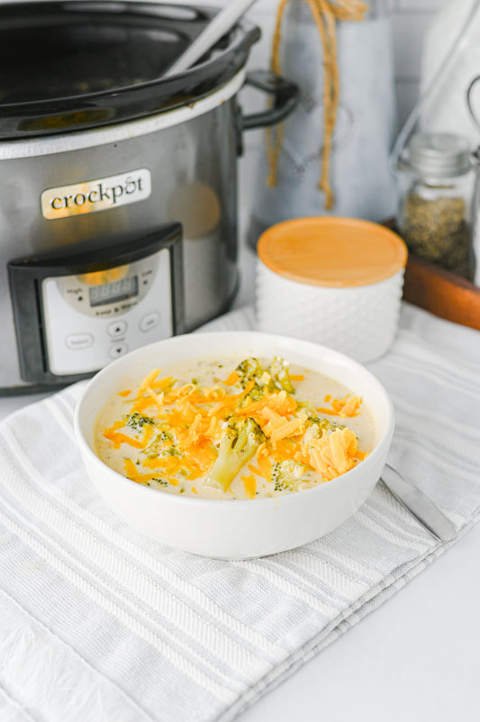 Crock Pot Broccoli Cheddar Soup Set #1
