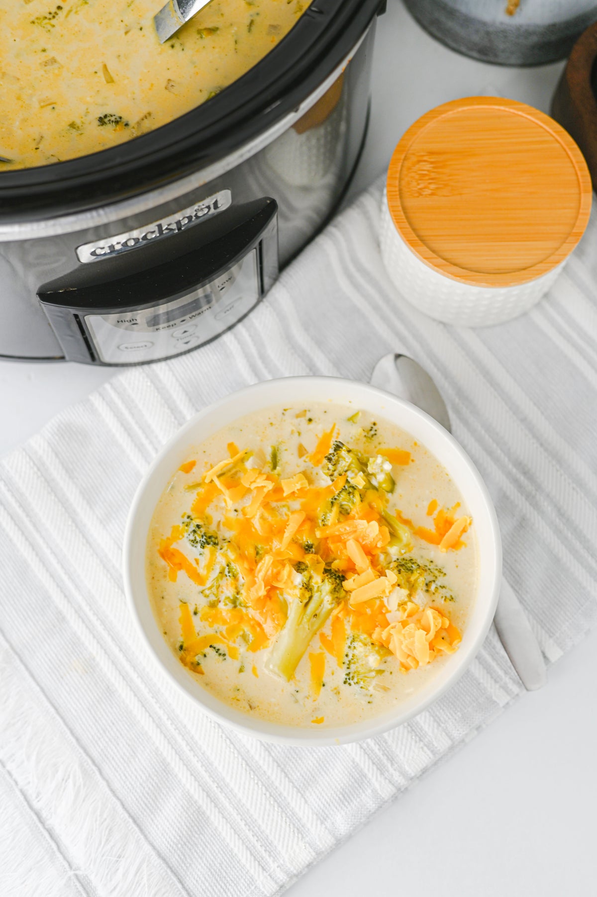 Crock Pot Broccoli Cheddar Soup Set #1