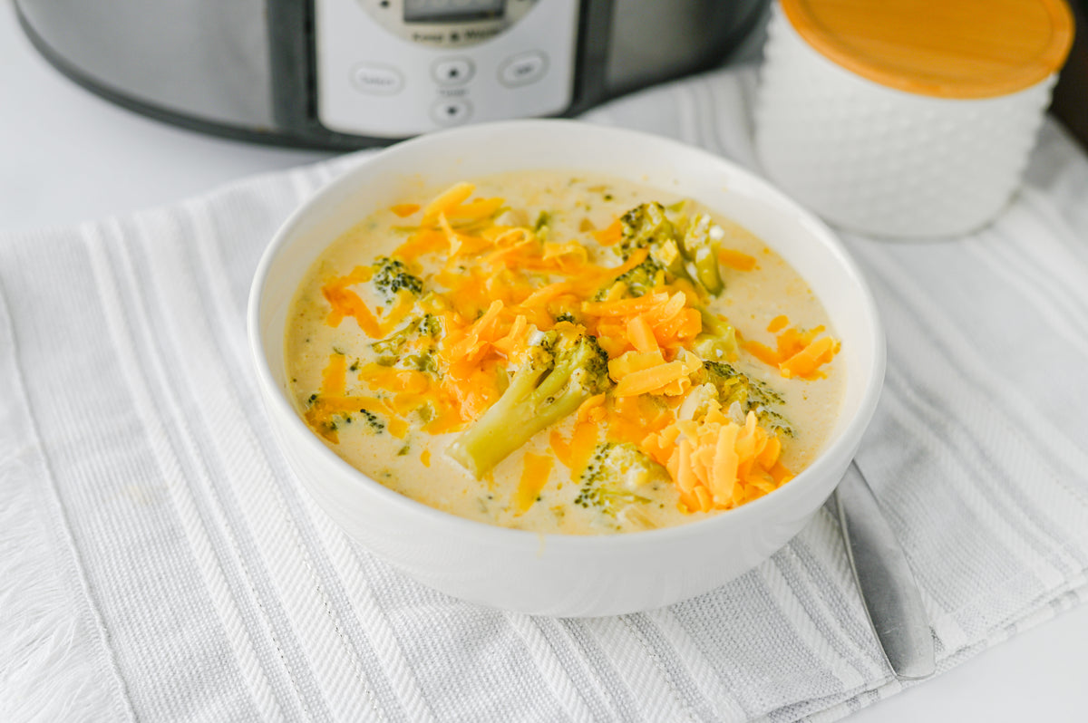 Crock Pot Broccoli Cheddar Soup Set #1