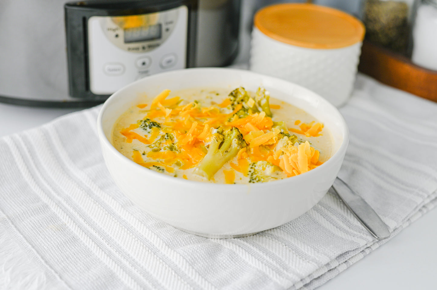 Crock Pot Broccoli Cheddar Soup Set #1