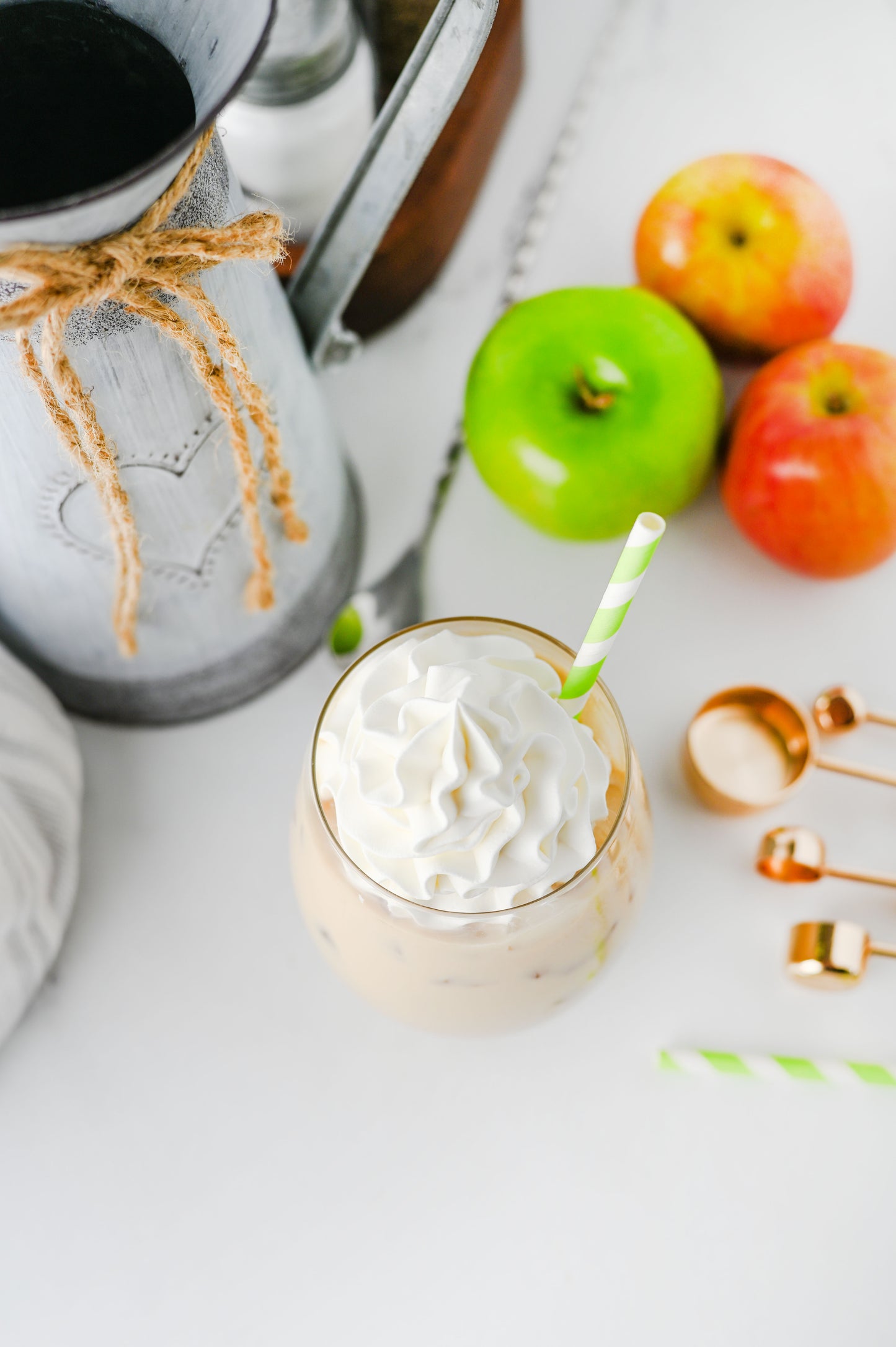 Iced Caramel Apple Cream Latte Set #1