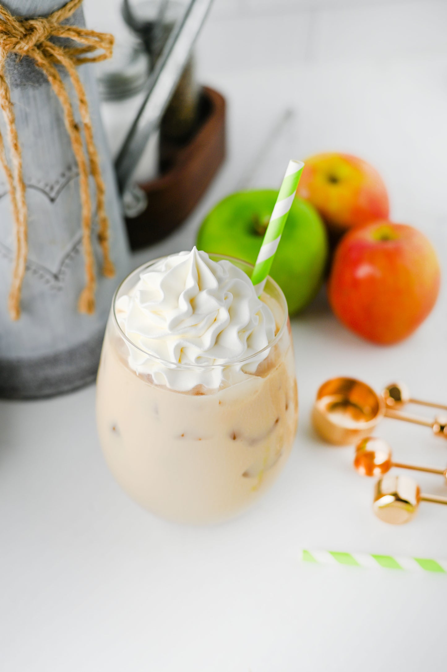 Iced Caramel Apple Cream Latte Set #1