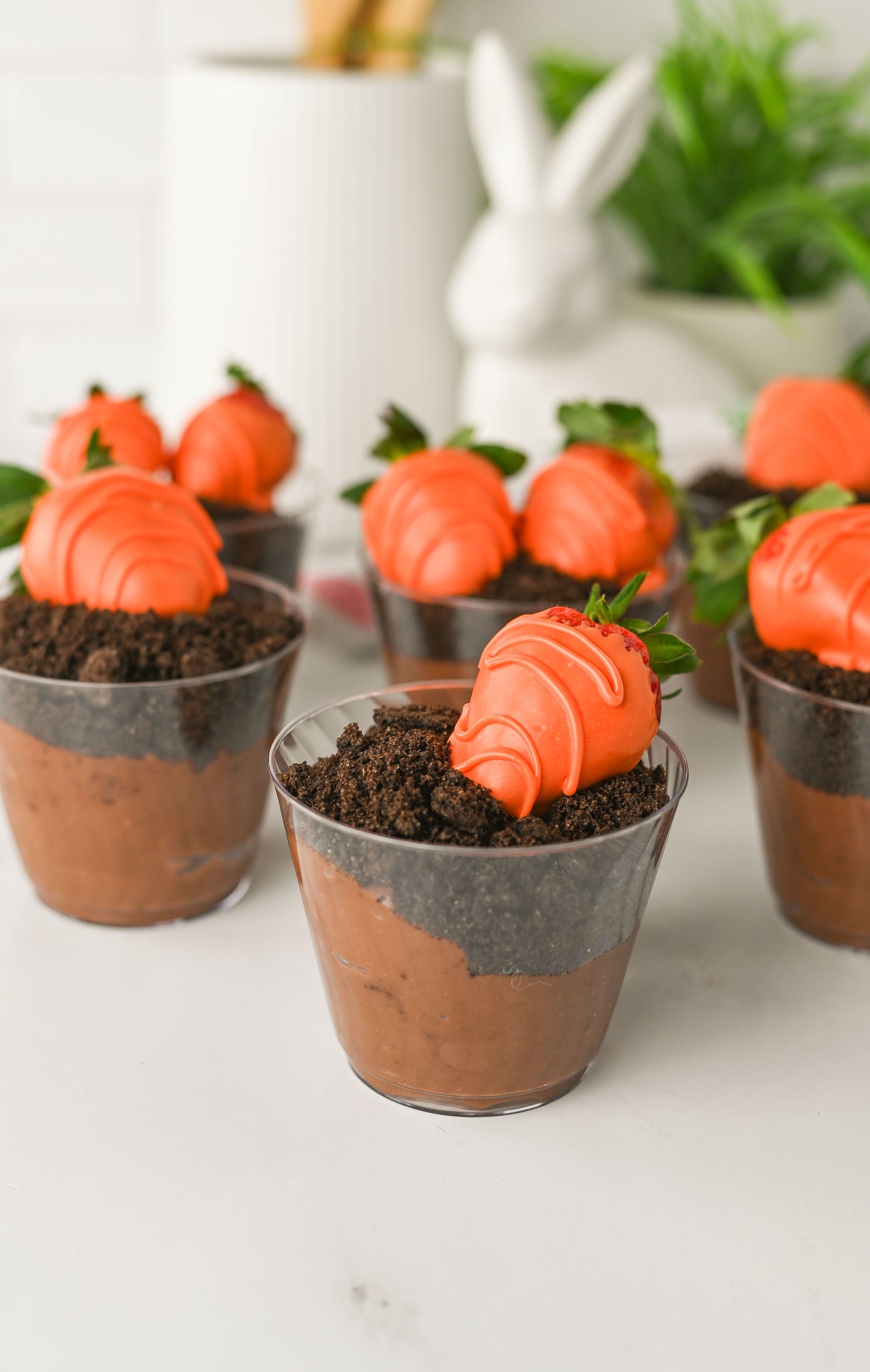 Easter "Carrot" Dirt Cups Set #1
