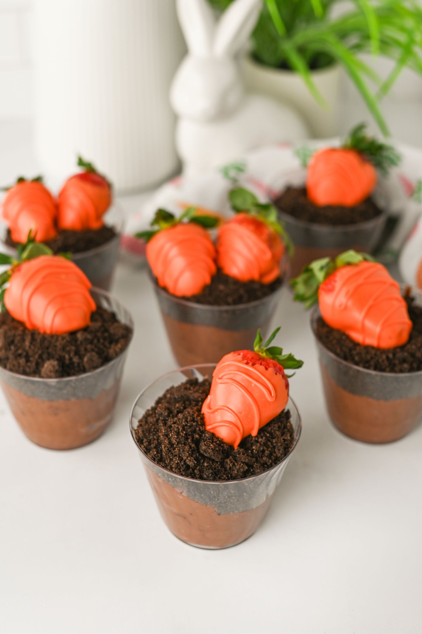 Easter "Carrot" Dirt Cups Set #1