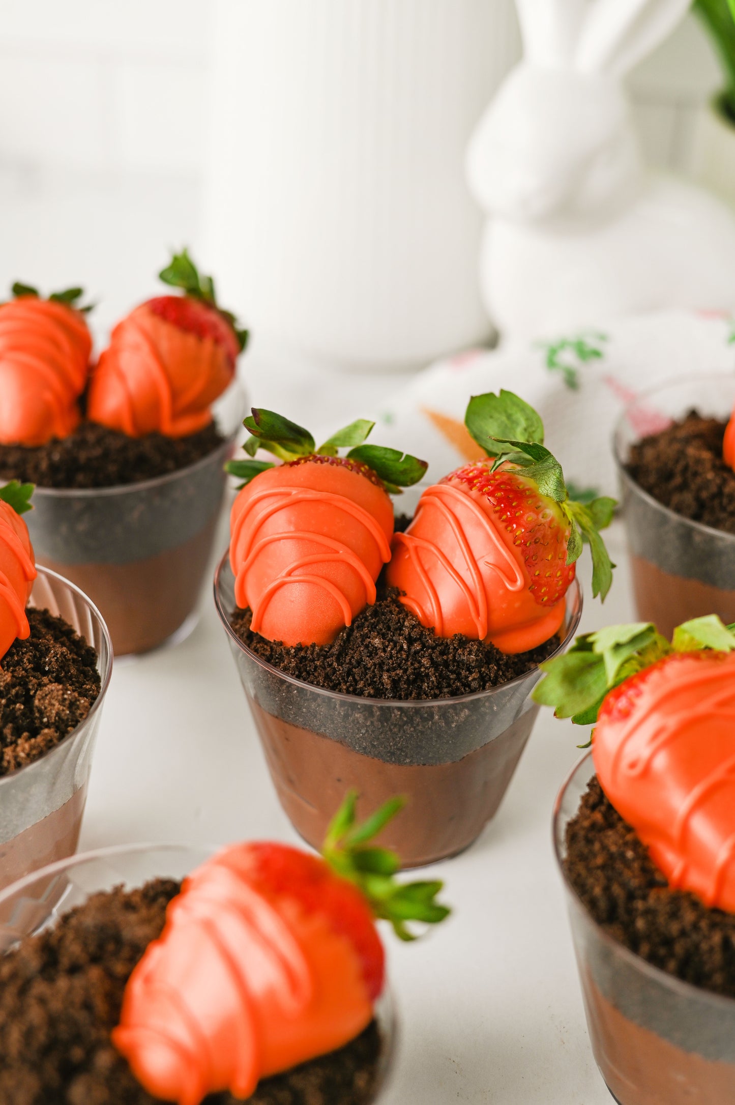 Easter "Carrot" Dirt Cups Set #1