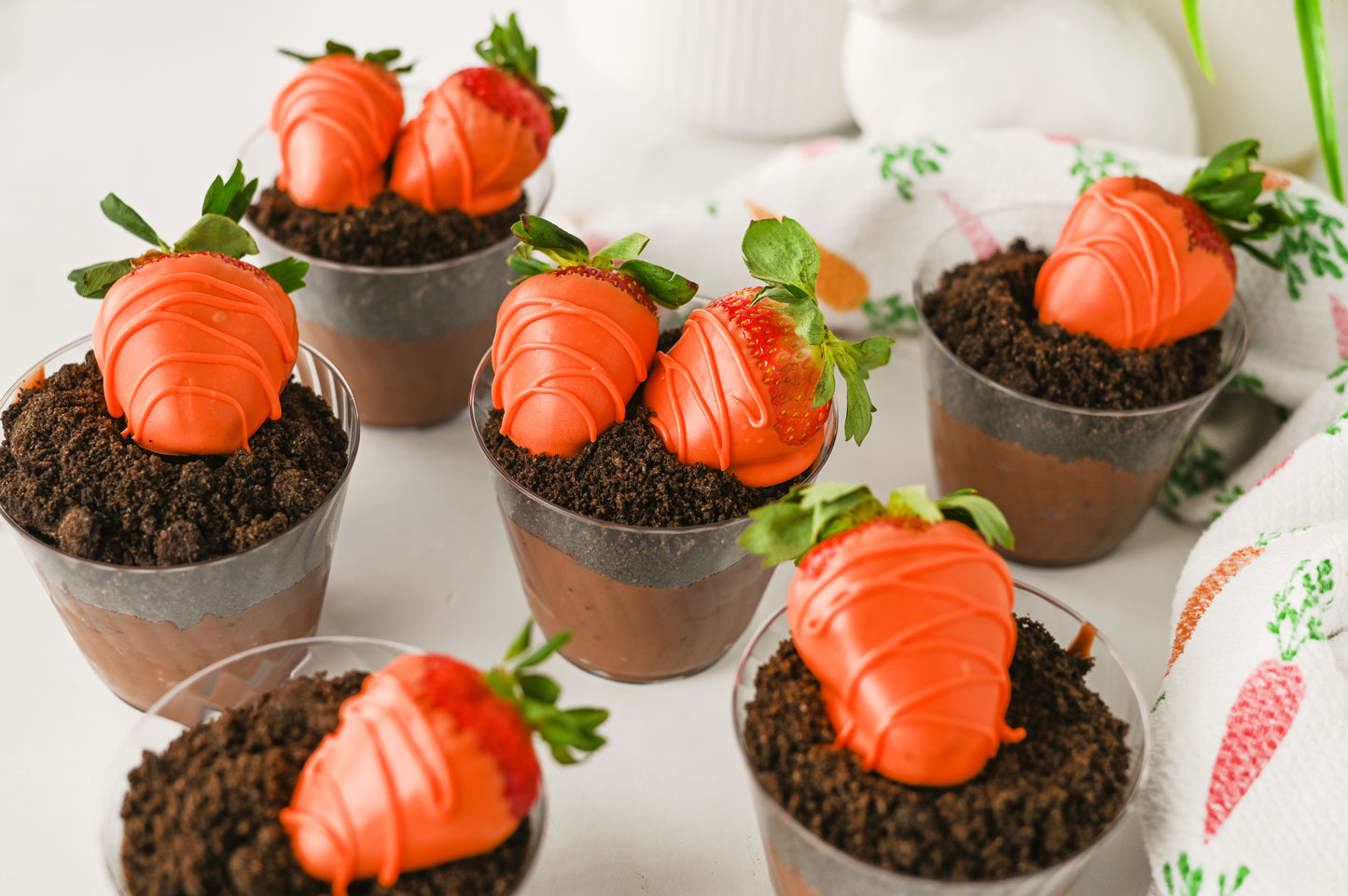 Easter "Carrot" Dirt Cups Set #1