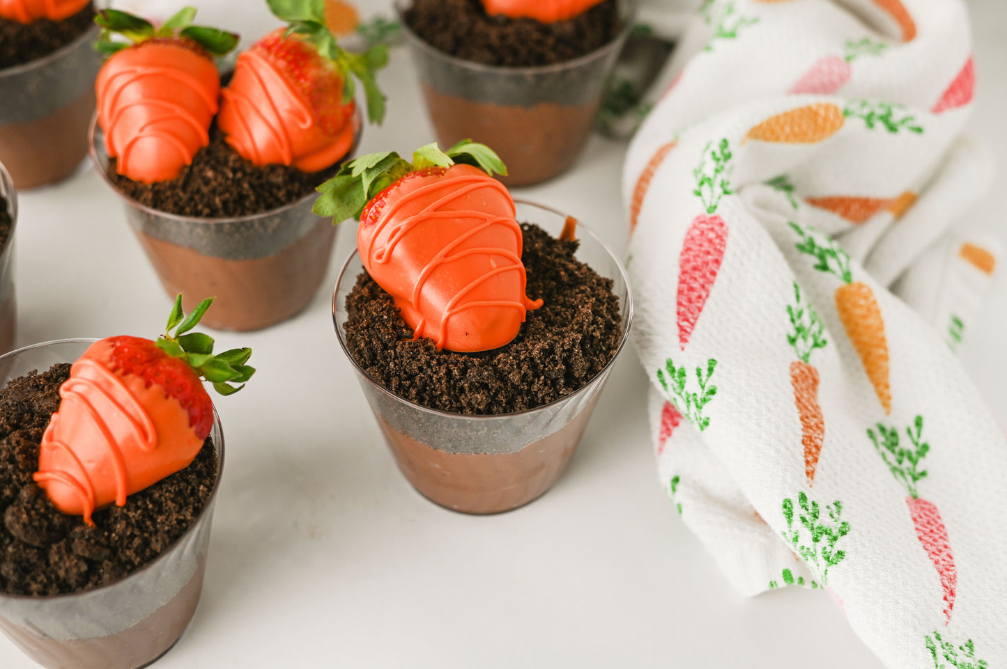 Easter "Carrot" Dirt Cups Set #1