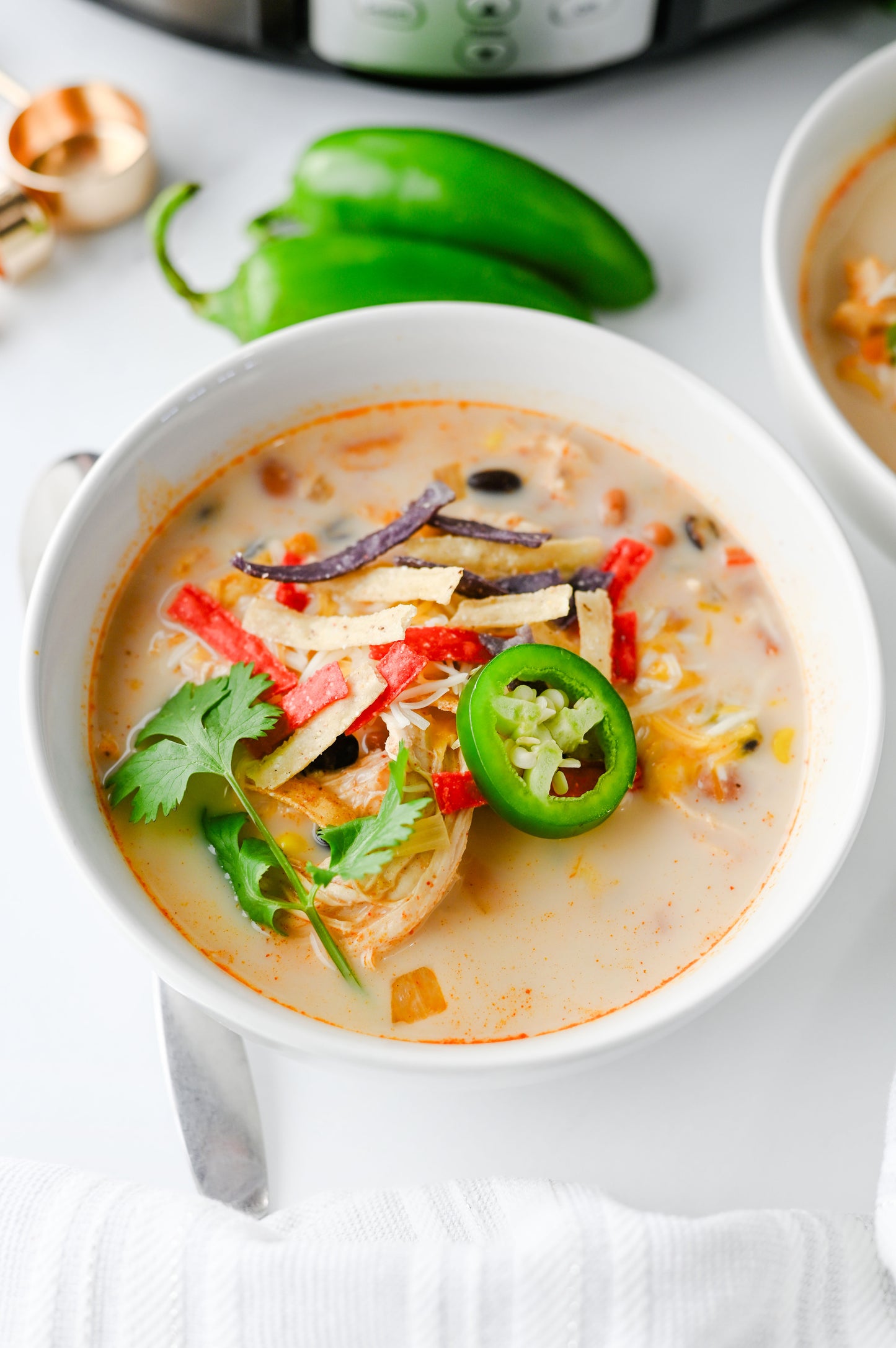 Slow Cooker Chicken Tortilla Soup Set #1