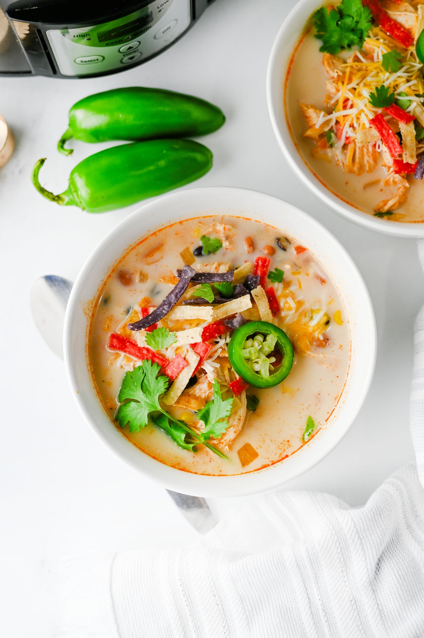 Slow Cooker Chicken Tortilla Soup Set #1
