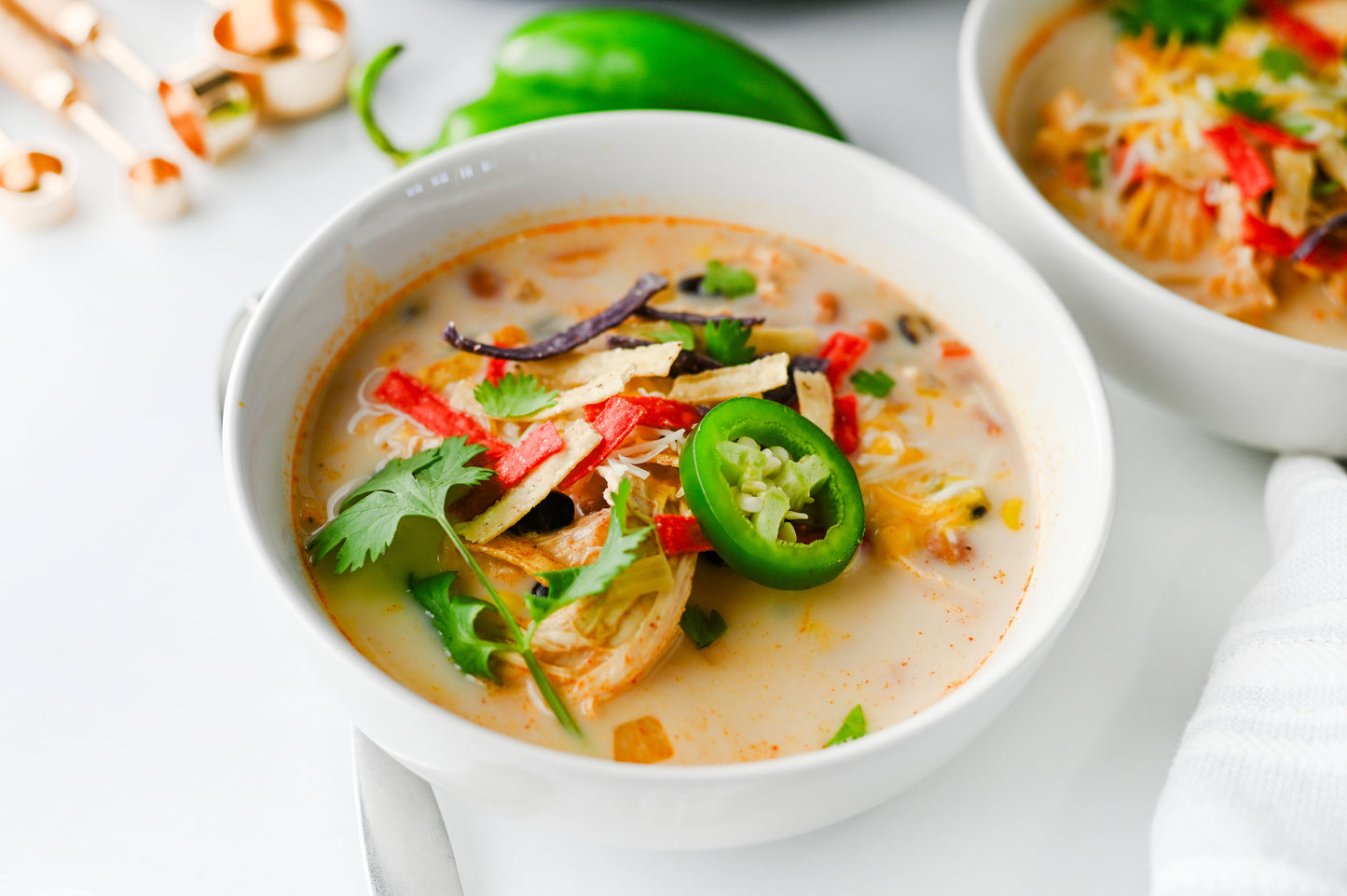 Slow Cooker Chicken Tortilla Soup Set #1