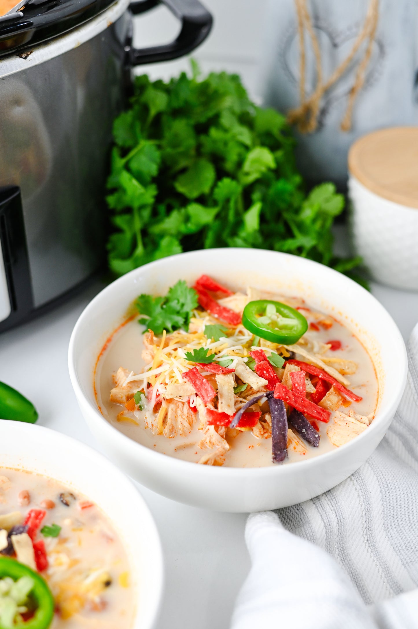 Slow Cooker Chicken Tortilla Soup Set #1