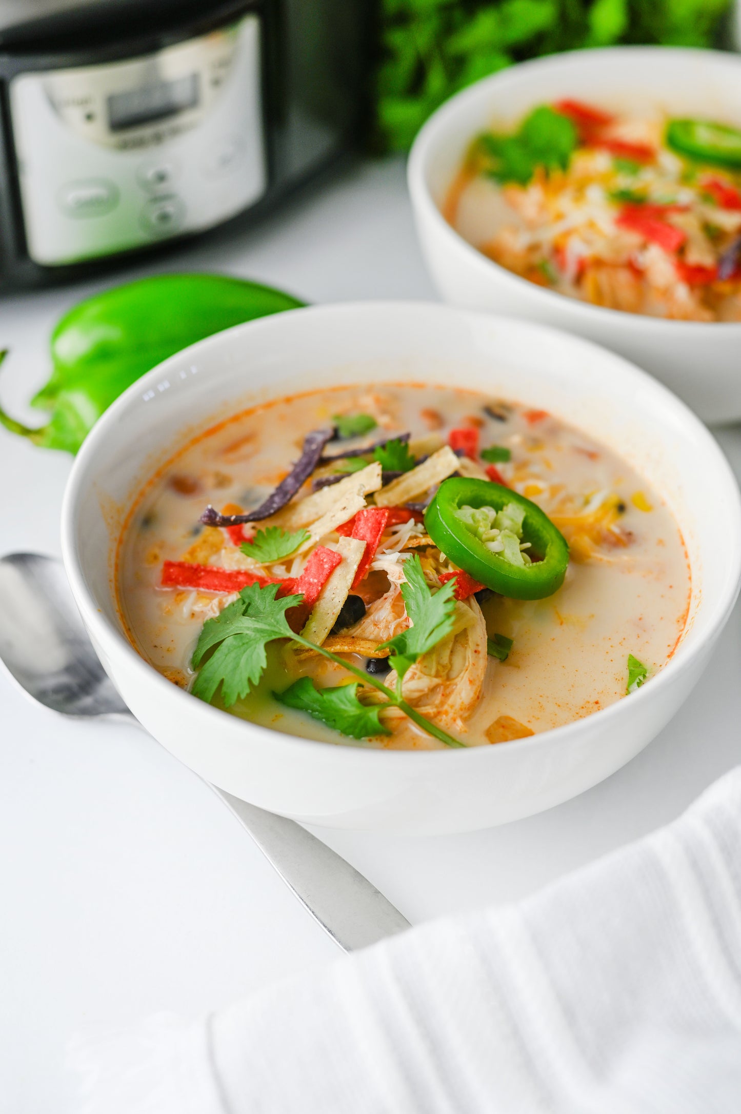 Slow Cooker Chicken Tortilla Soup Set #1