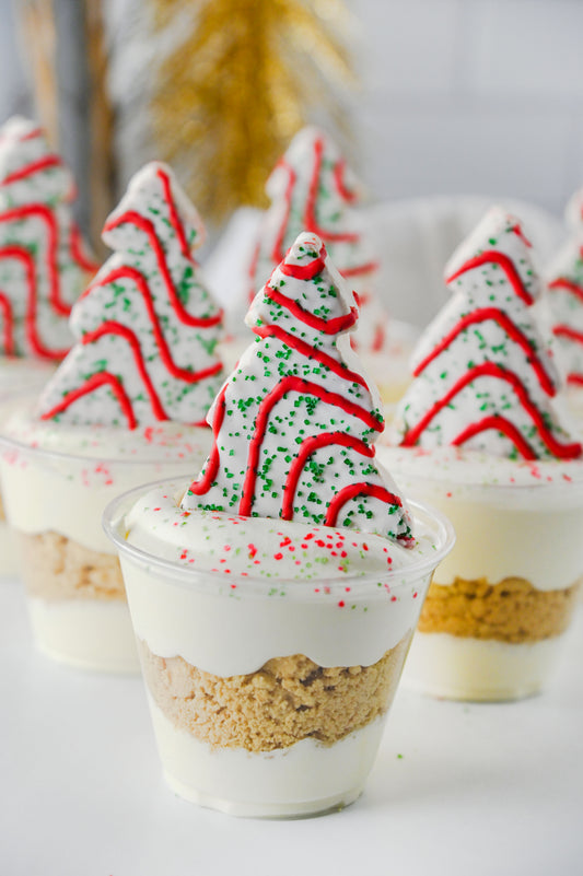 Christmas Tree Cake Dirt Cups Set #1