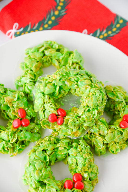 Cornflake Christmas Wreaths Set #1