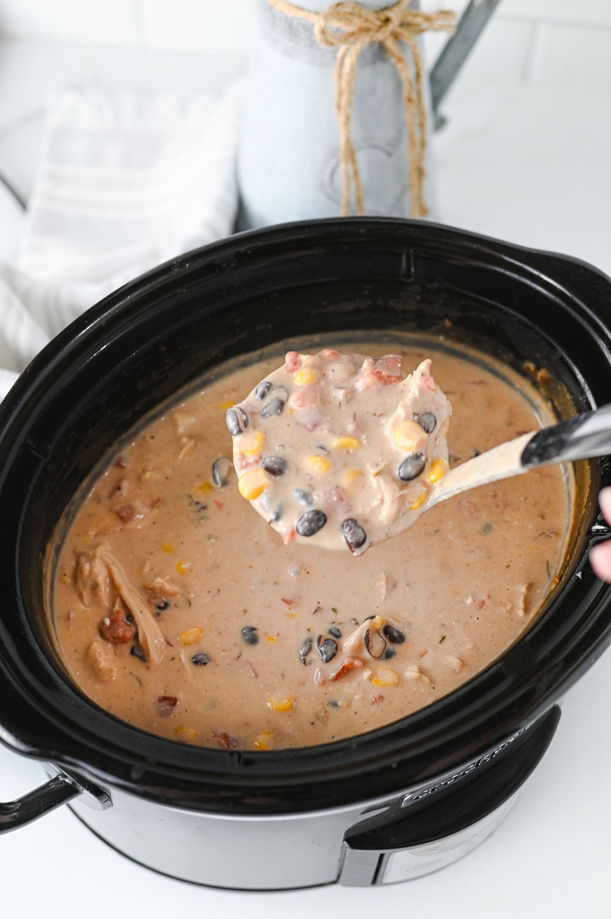 Crock Pot Cream Cheese Chicken Chili Set #1