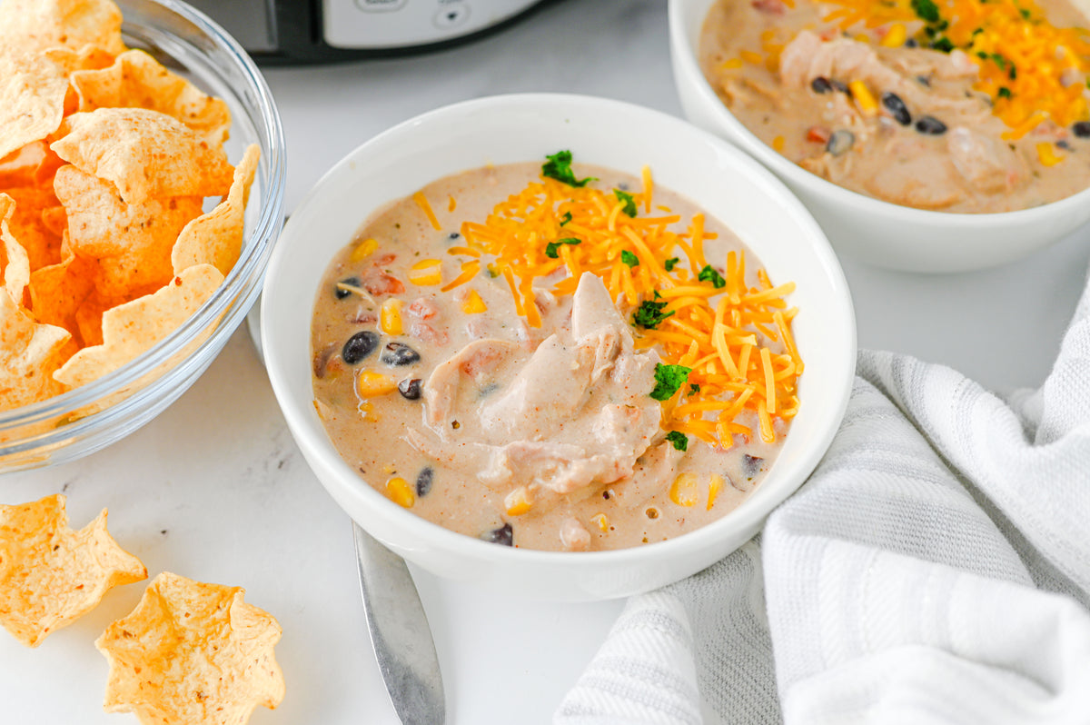 Crock Pot Cream Cheese Chicken Chili Set #1