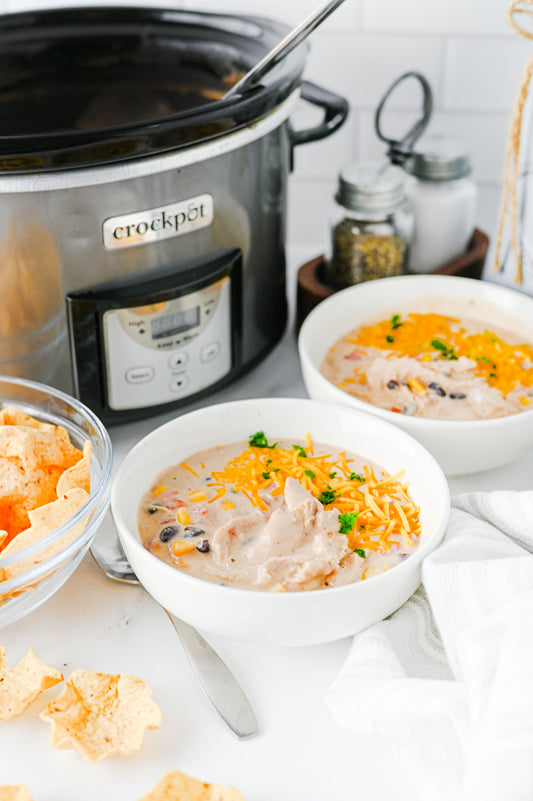 Crock Pot Cream Cheese Chicken Chili Set #1