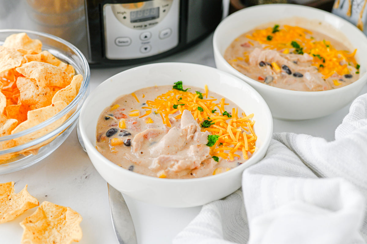 Crock Pot Cream Cheese Chicken Chili Set #1
