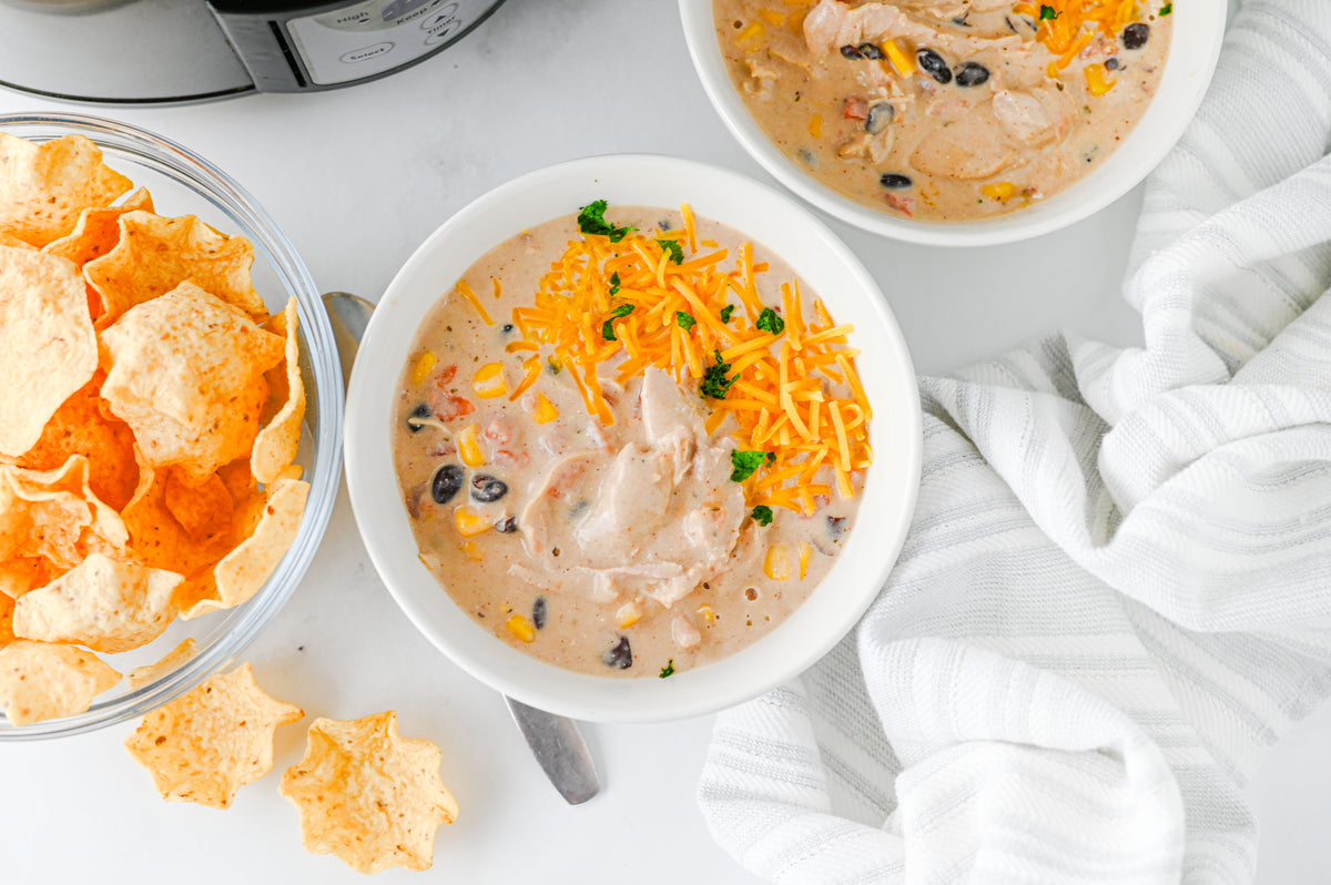 Crock Pot Cream Cheese Chicken Chili Set #1