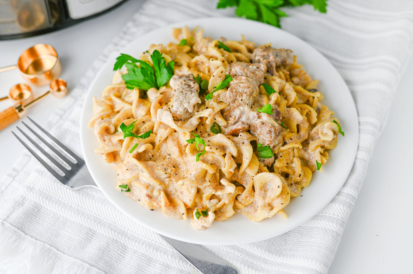Crock Pot Beef Stroganoff Set #1