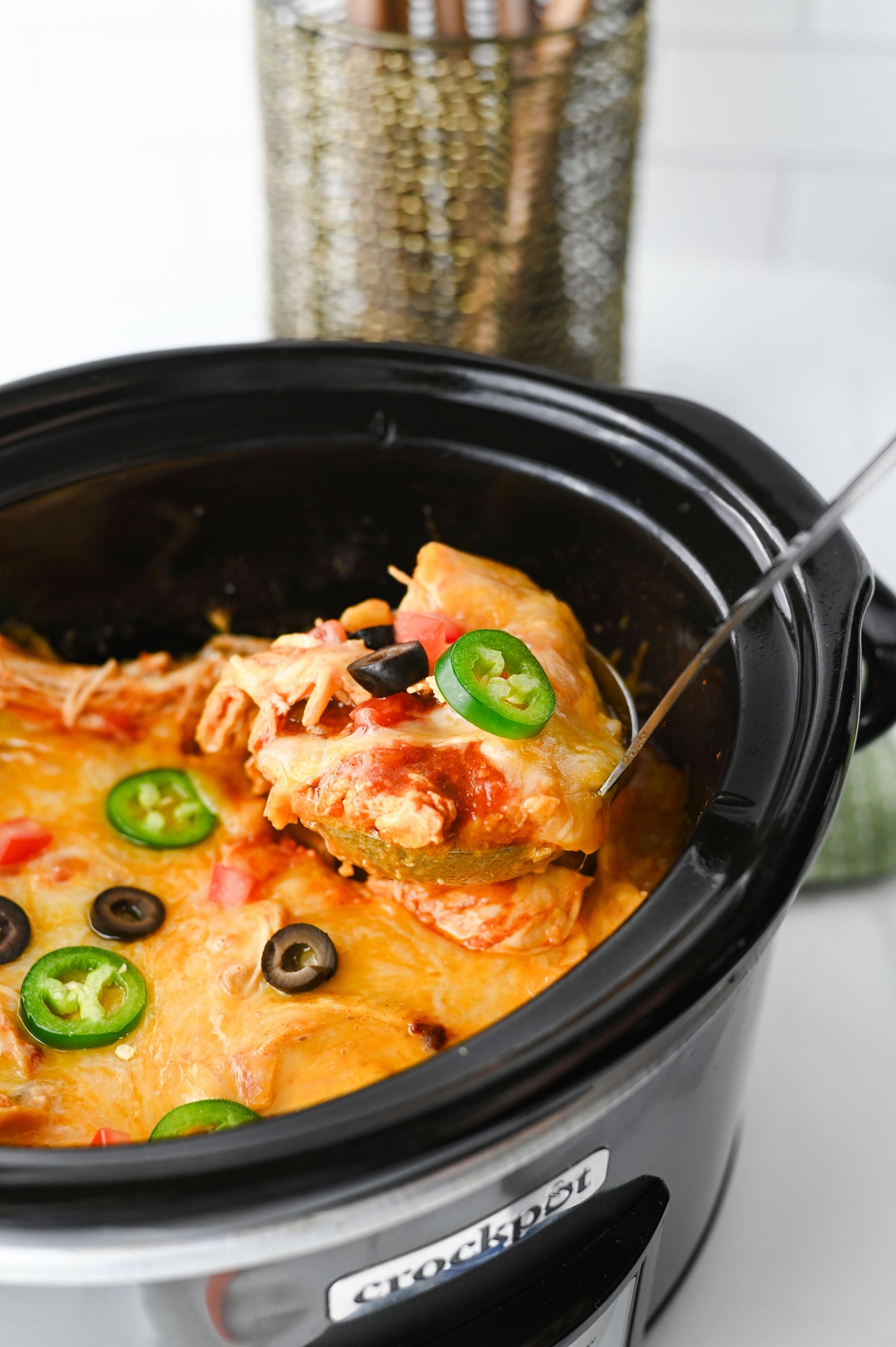 Crock Pot Enchiladas/Enchilada Casserole #1