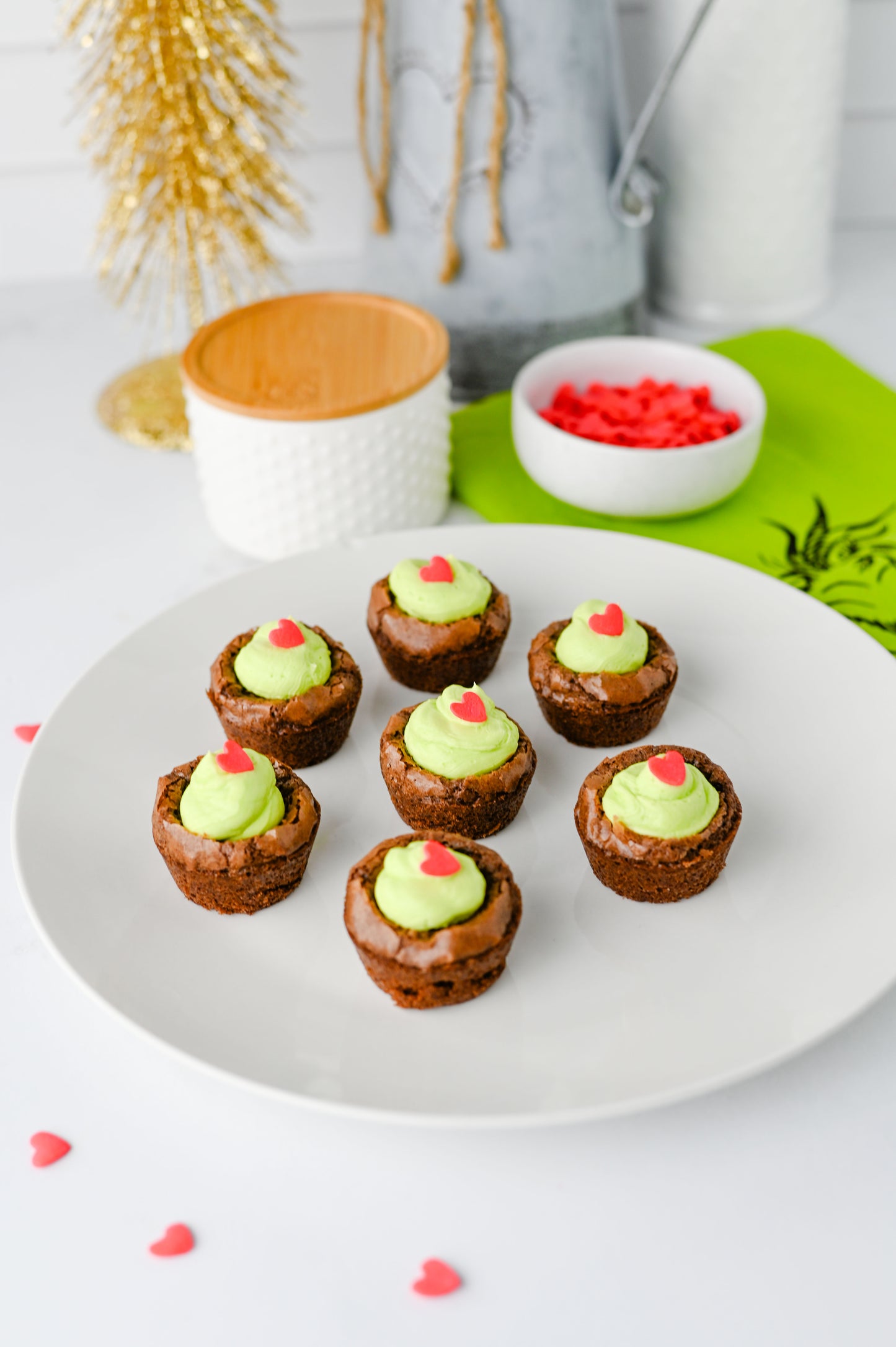 Grinch Brownie Bites Set #1