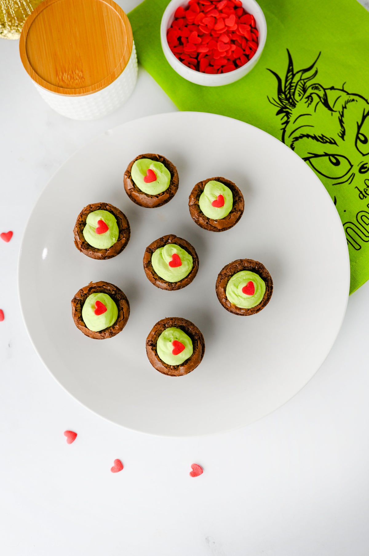 Grinch Brownie Bites Set #1