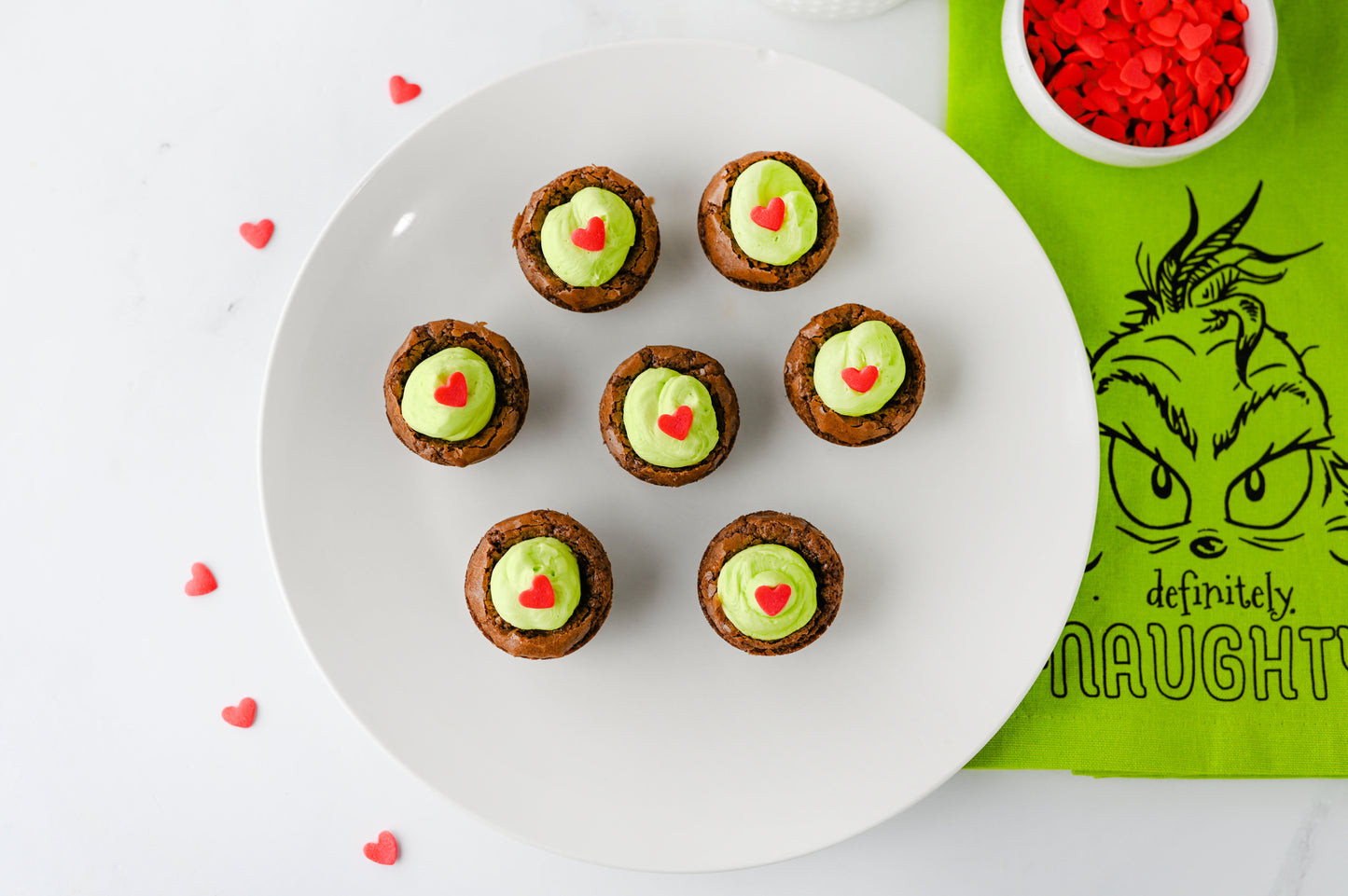 Grinch Brownie Bites Set #1