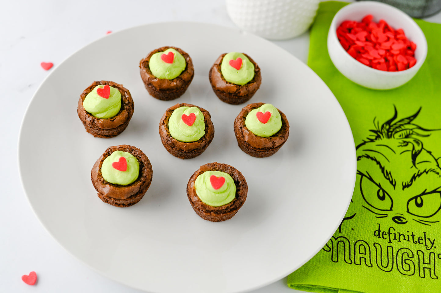 Grinch Brownie Bites Set #1