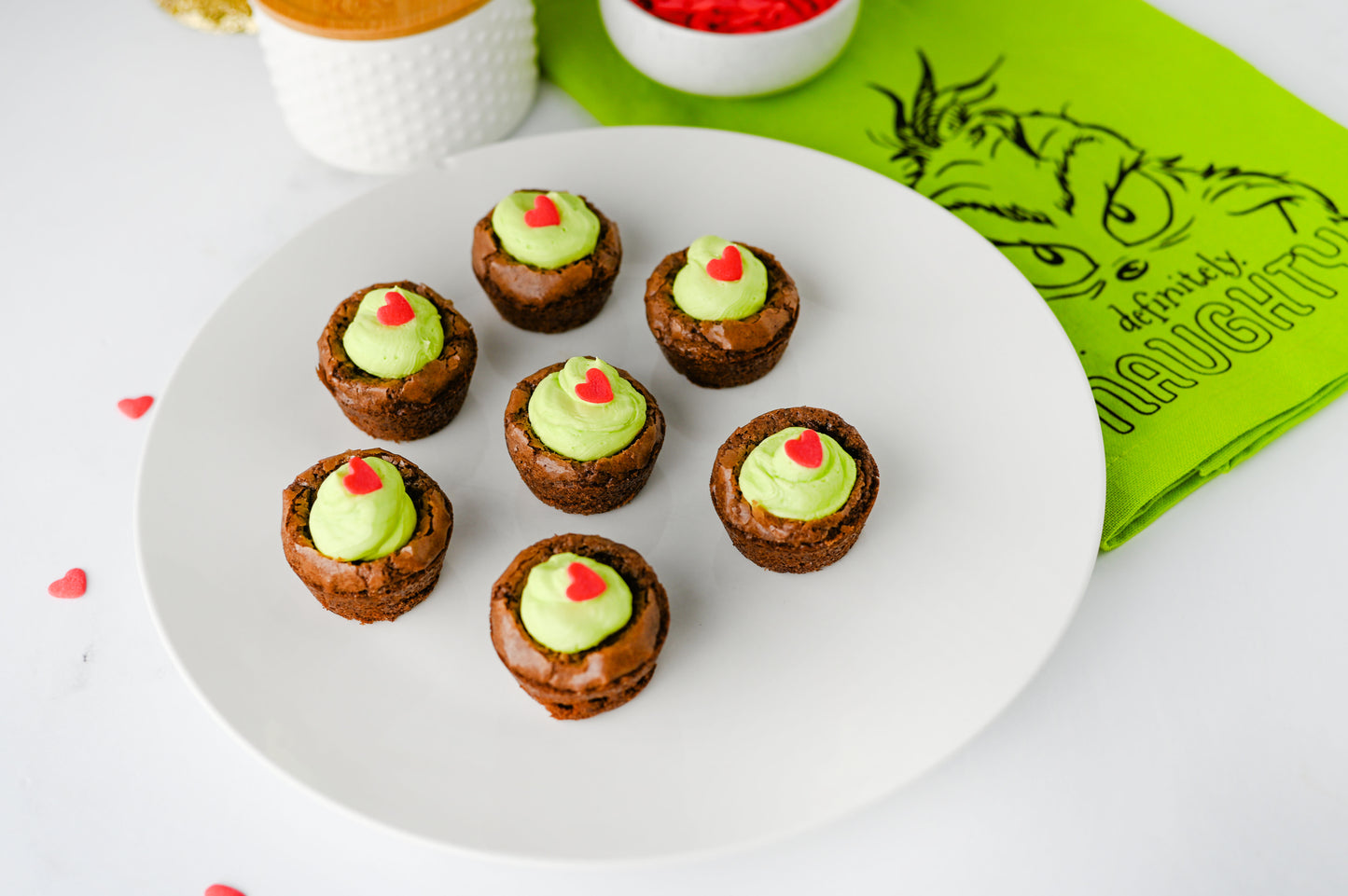 Grinch Brownie Bites Set #1