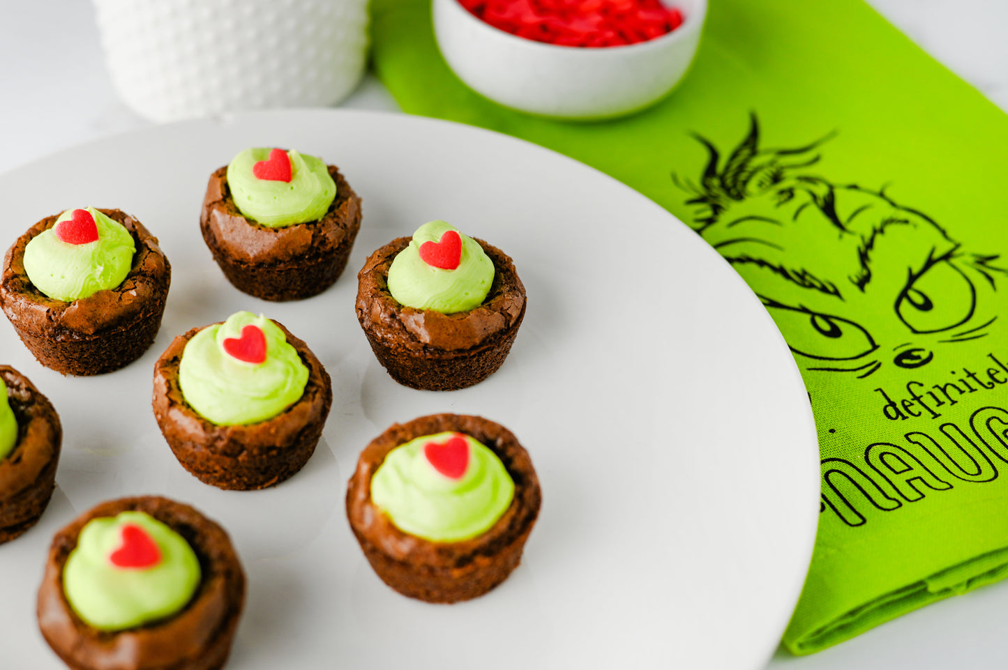 Grinch Brownie Bites Set #1
