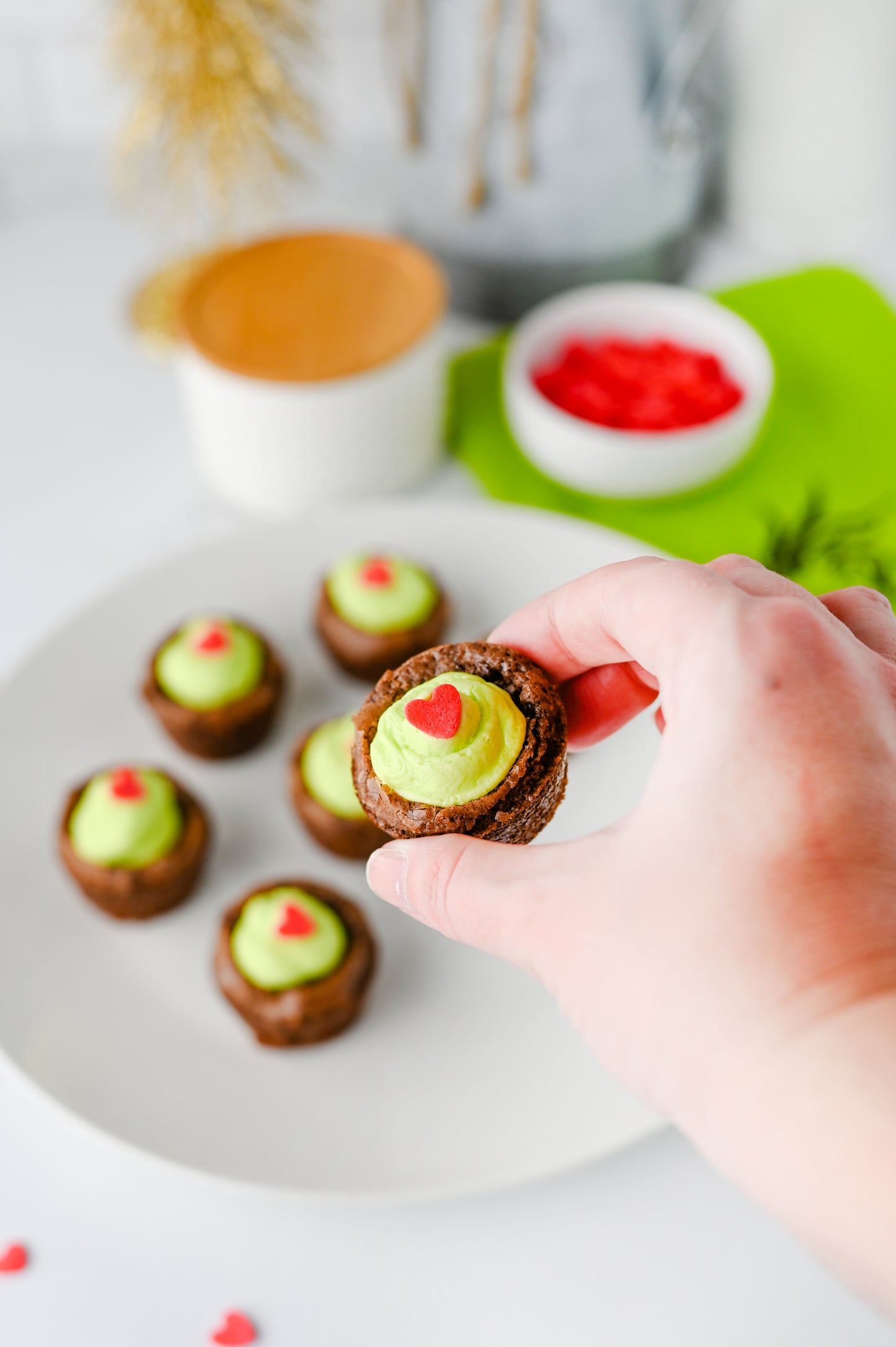 Grinch Brownie Bites Set #1