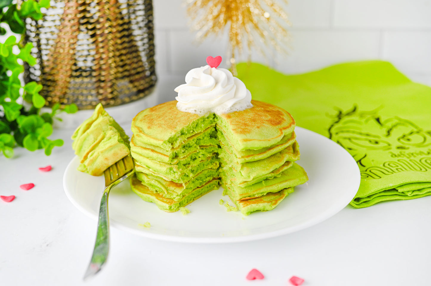 Grinch Pancakes Set #1