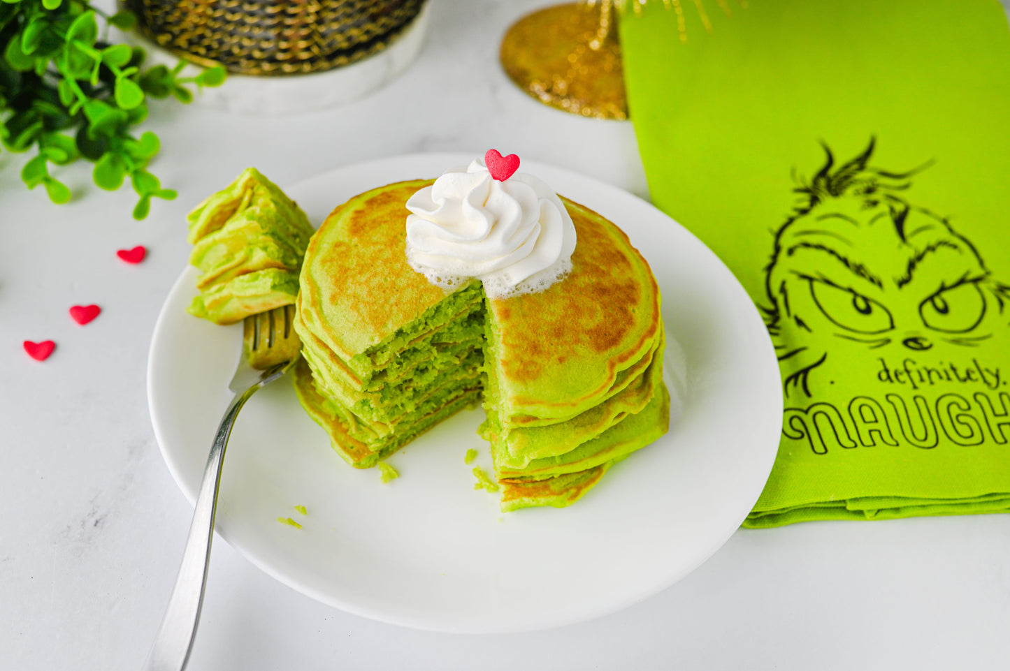 Grinch Pancakes Set #1