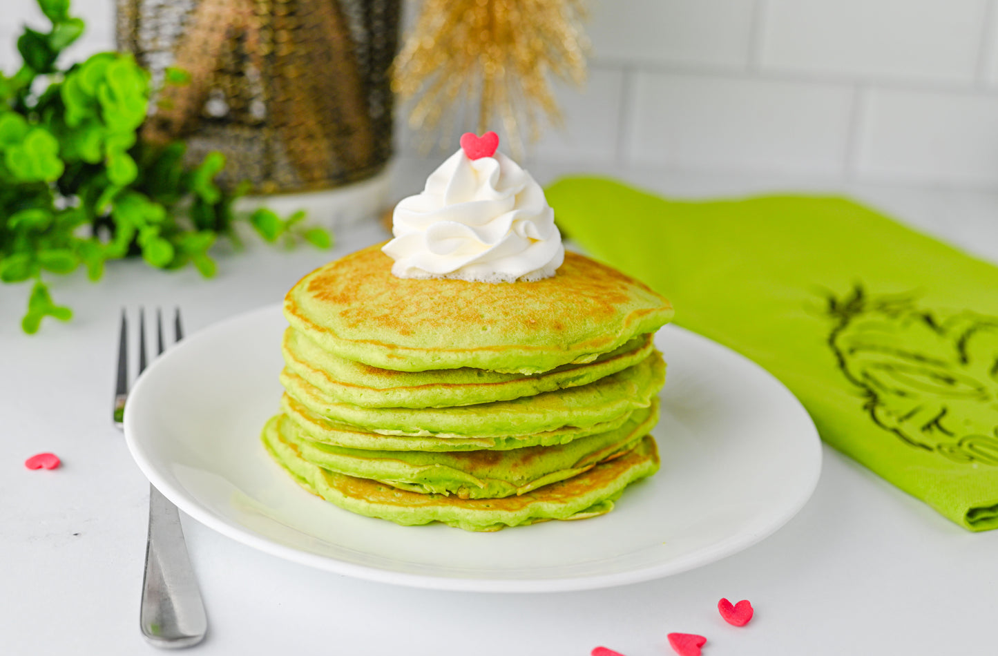 Grinch Pancakes Set #1