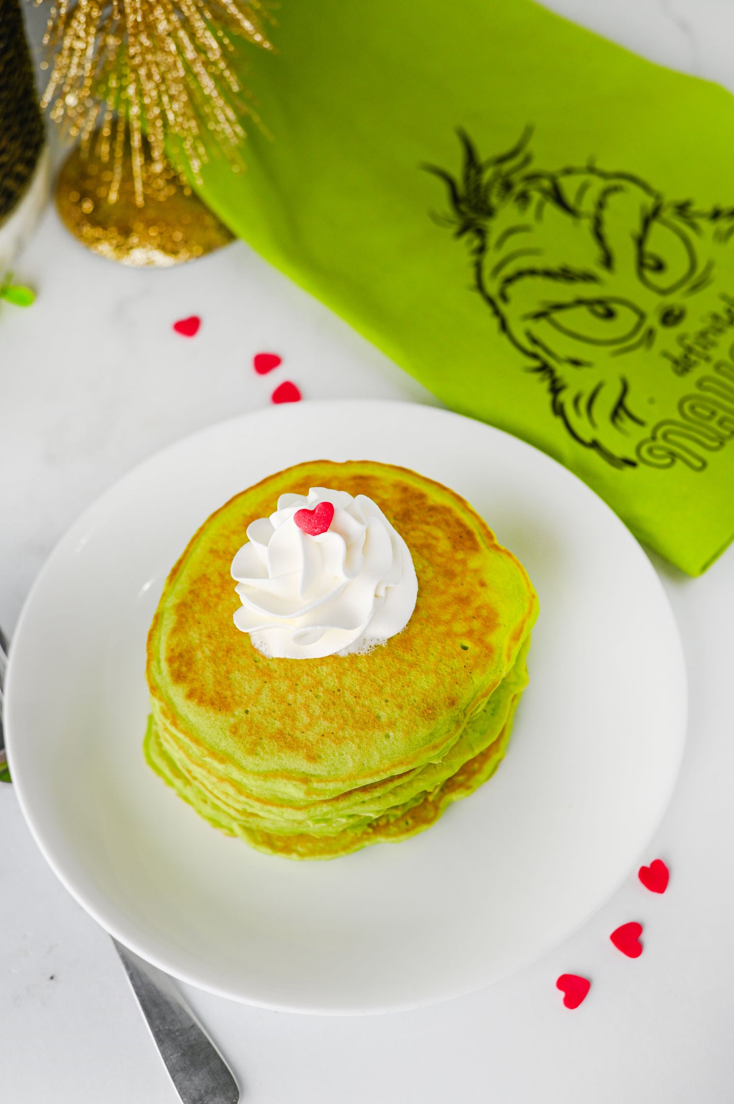 Grinch Pancakes Set #1