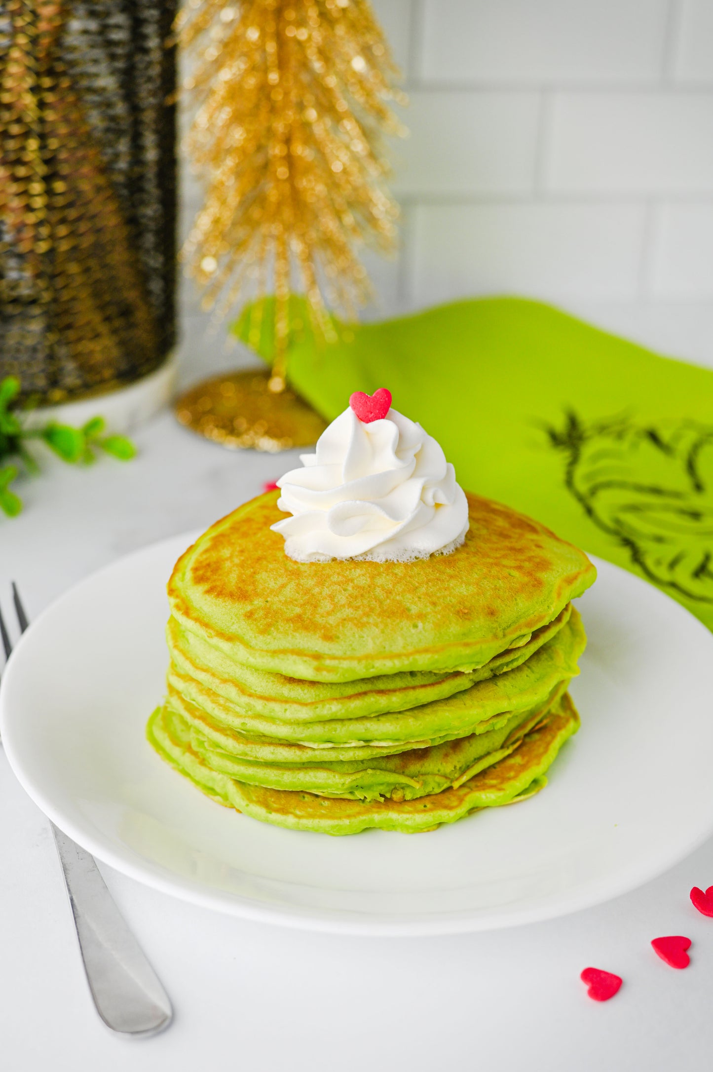 Grinch Pancakes Set #1