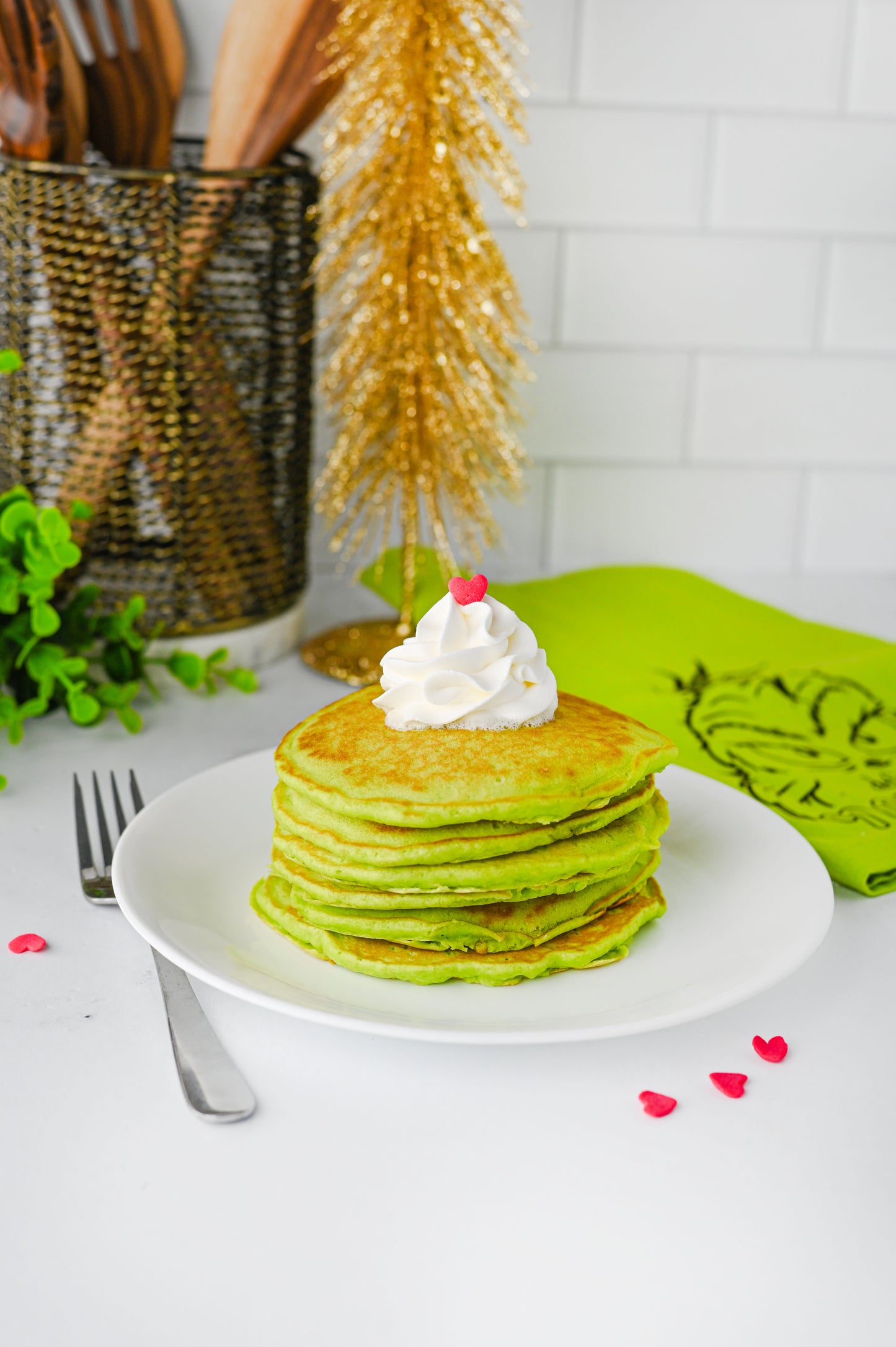Grinch Pancakes Set #1