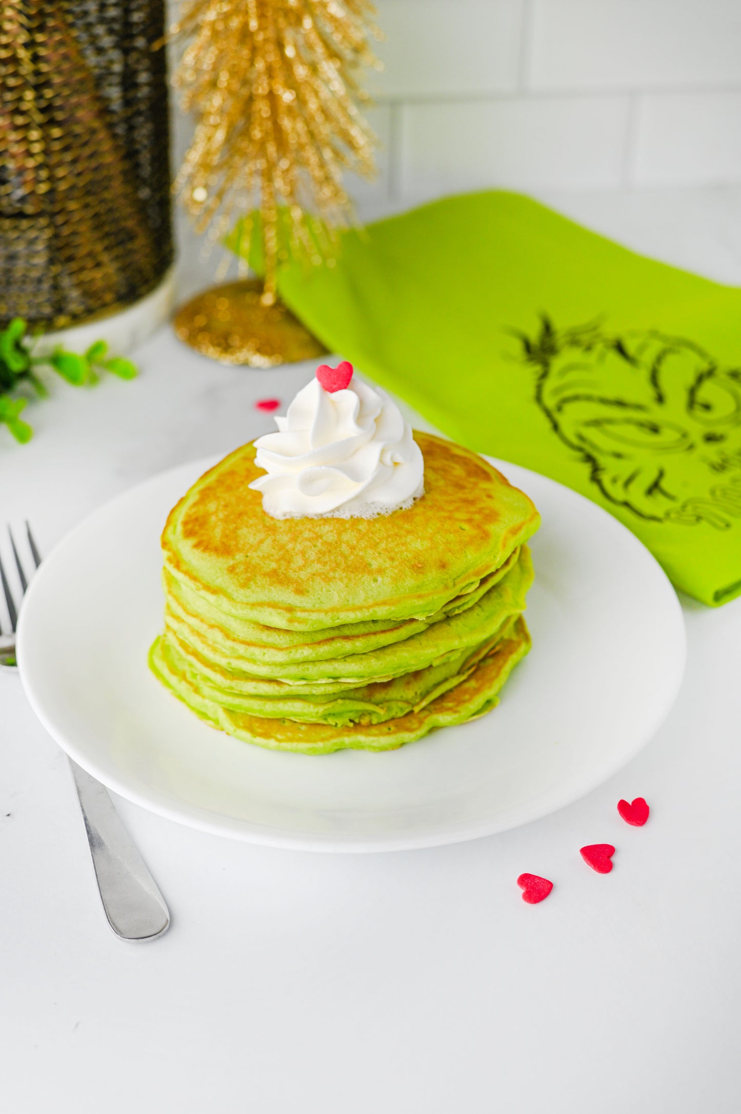 Grinch Pancakes Set #1