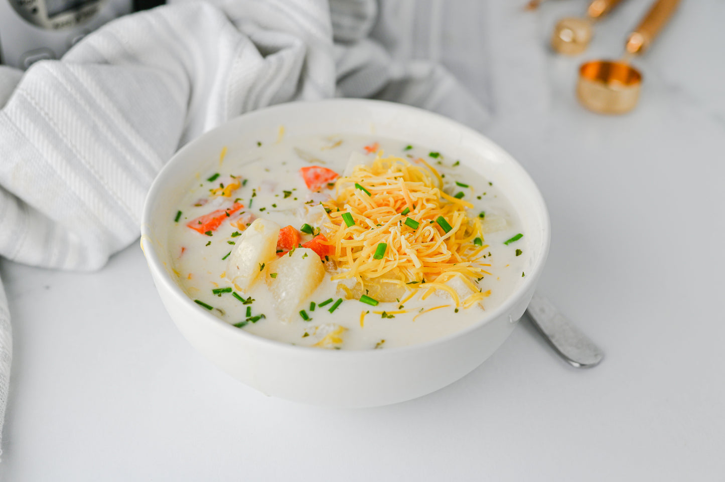 Slow Cooker Ham and Potato Soup Set #1