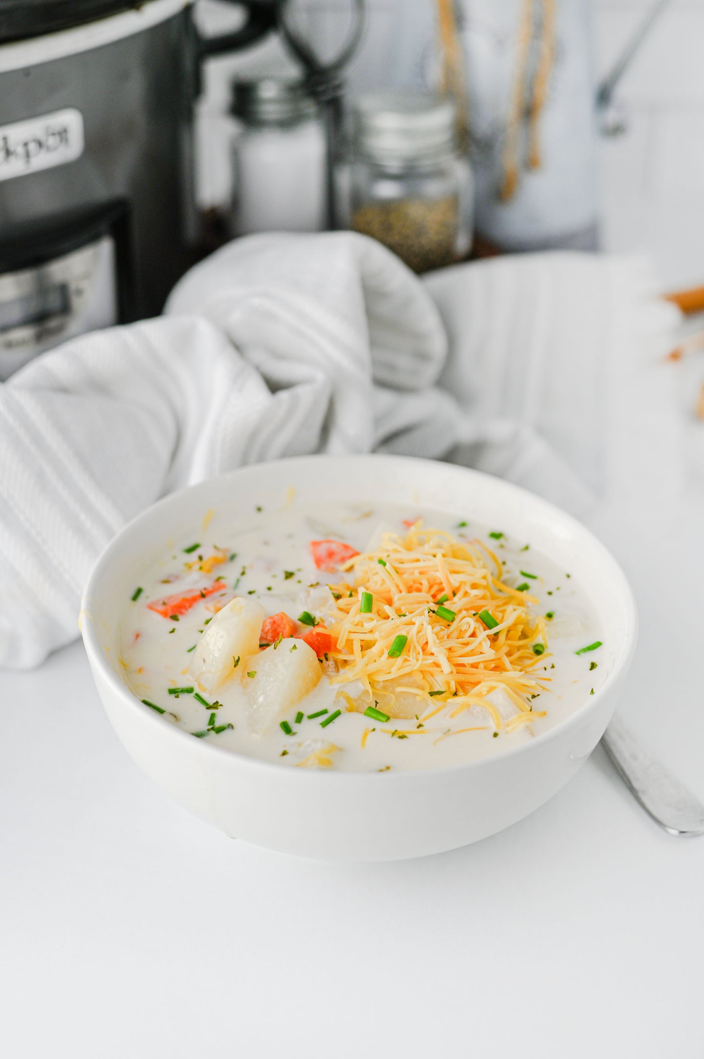 Slow Cooker Ham and Potato Soup Set #1