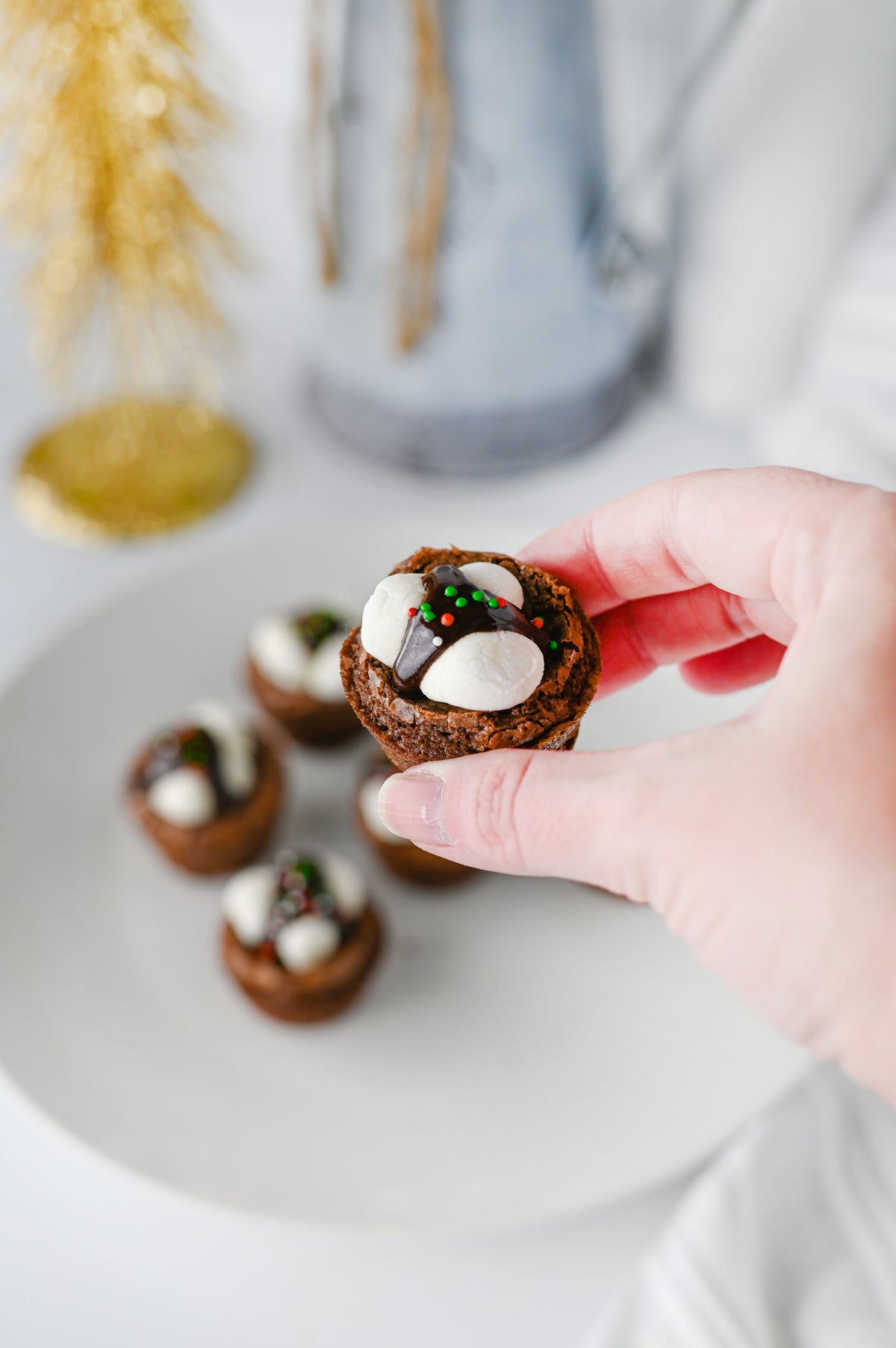 Hot Cocoa Brownie Bites Set #1