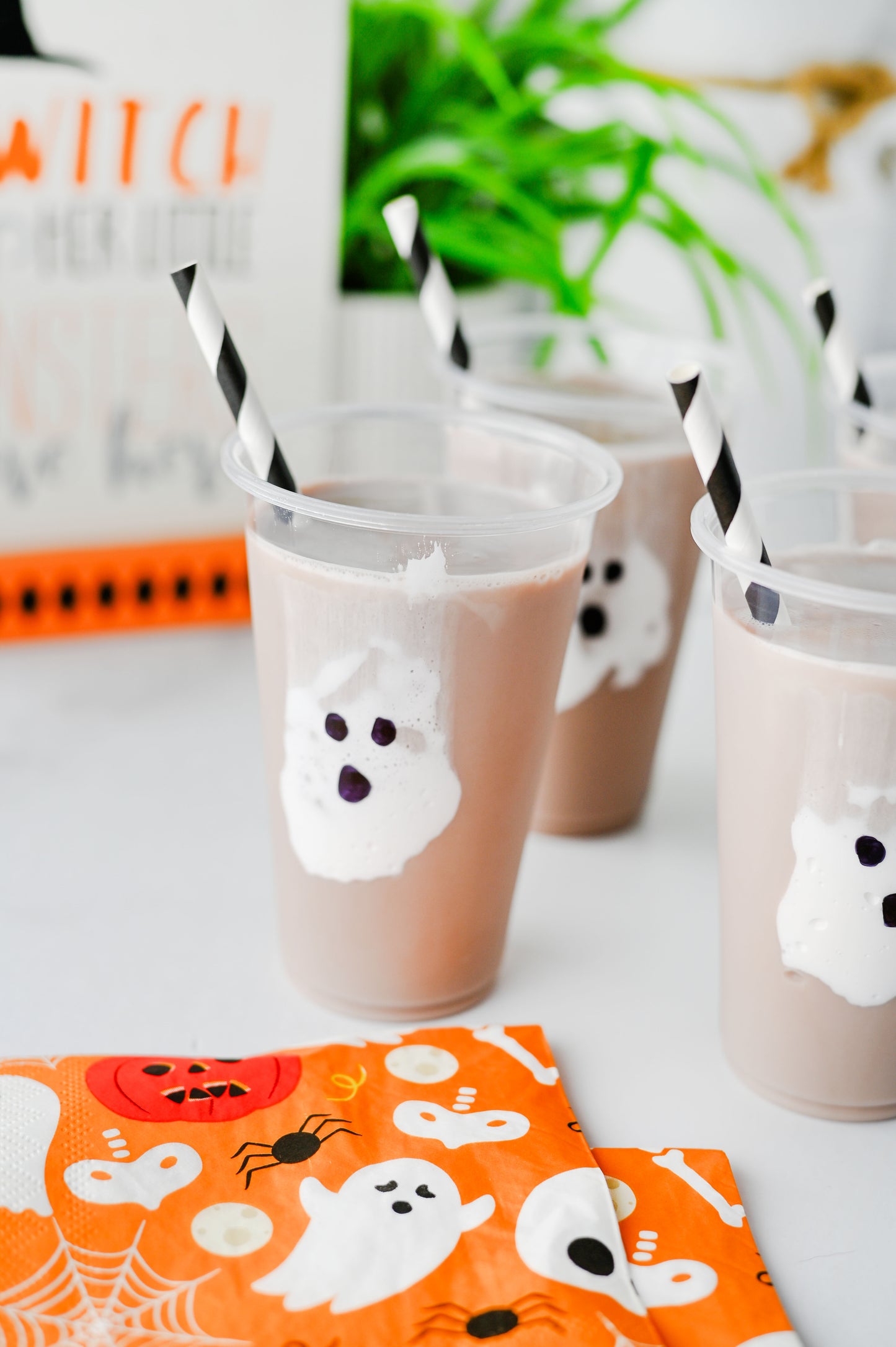 Marshmallow Fluff Ghost Cups Set #1